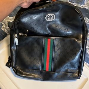 100% Authentic GUCCI vintage backpack, black